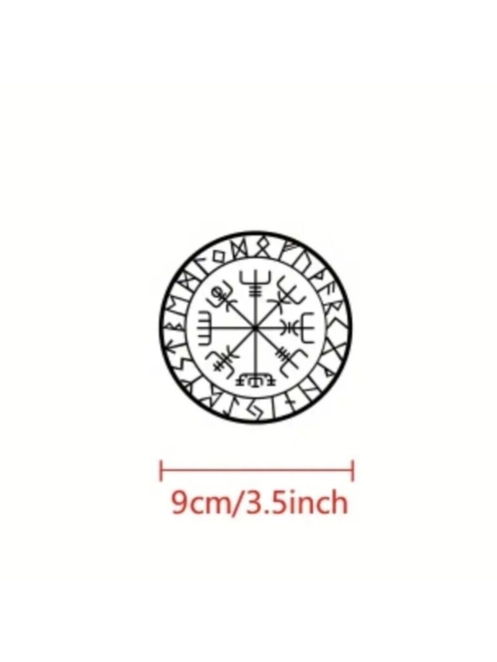 Decal for Car or Home Compass/Vegisvir  Waterproof Removable